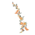 thumbnail image 1 of Patch Floral Brodé Fait Main - 10 Styles, Design à Repasser/à Coudre, Décoratif pour Vêtements/sacs/jeans Réparation, 1 of 3