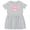 AC-Heather Grey, variant on Inktastic Cute Pig, Little Pig, Piggy, Pink Pig Girls Toddler Dress