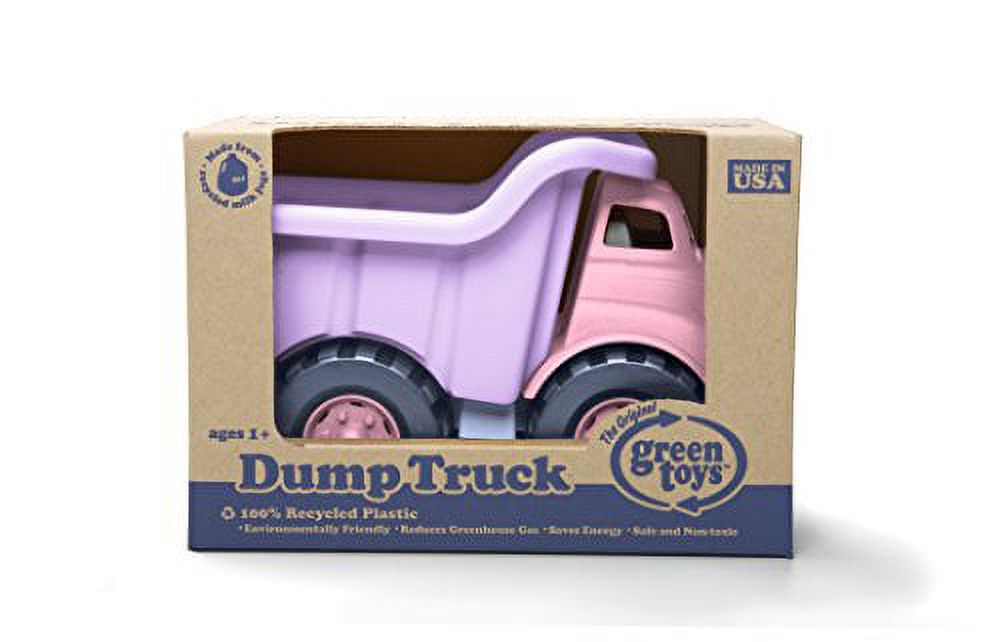 Green Toys Pink Dump Truck, for Toddlers Ages 1+ Made from 100% recycled plastic - image 2 of 10