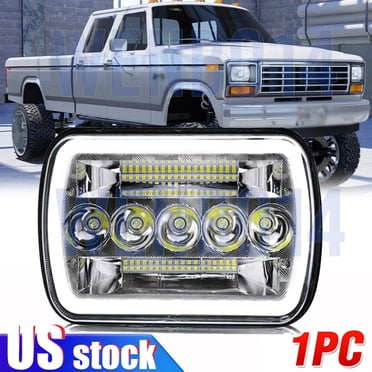 Headlight Assemblies For 1978 Ford F-150 Pair Of 7x6 LED Headlights With Hi/ Lo Beam & Turn Signal For 1978-1986 Ford F-Series Trucks Ford F Series Headlights Headlight Assemblies For 1978 Ford F-150 Pair Of 7x6 LED Headlights With Hi/ Lo Beam & Turn Signal For 1978-1986 Ford F-Series Trucks Ford F Series Headlights