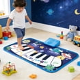 thumbnail image 2 of Play Piano Mat, Musical Toys Sensory Educational Carpet Dance Mat,Blue, 2 of 5
