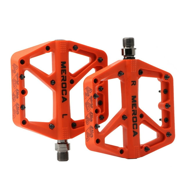 Pedales de MTB planos ultraligeros MEROCA Pedal de bicicleta de nailon Pedales de plataforma para bi MEROCA Pedal de bicicleta