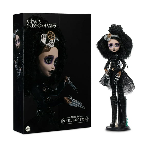 Monster High Skullector Edward Scissorhands Doll 10.5 Inch Collectible Anniversary Edition with Articulated Body