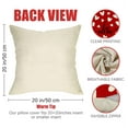 thumbnail image 2 of Happy Valentines Day Love Hearts Decorative Throw Pillow Cover 20x20 Set of 4, Red White Arrow Holiday Porch Patio Outdoor Pillowcase, Quote Be Mine Lover Gifts Cushion Case Home Decor, 2 of 6