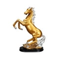 thumbnail image 2 of Estatuas de Caballos Esculturas de Animales Recuerdos Decorativos Regalos de Arte Coleccionables Figuras de Resina para El Dormitorio de La Boda 20cmx11cmx27cm, 2 of 8