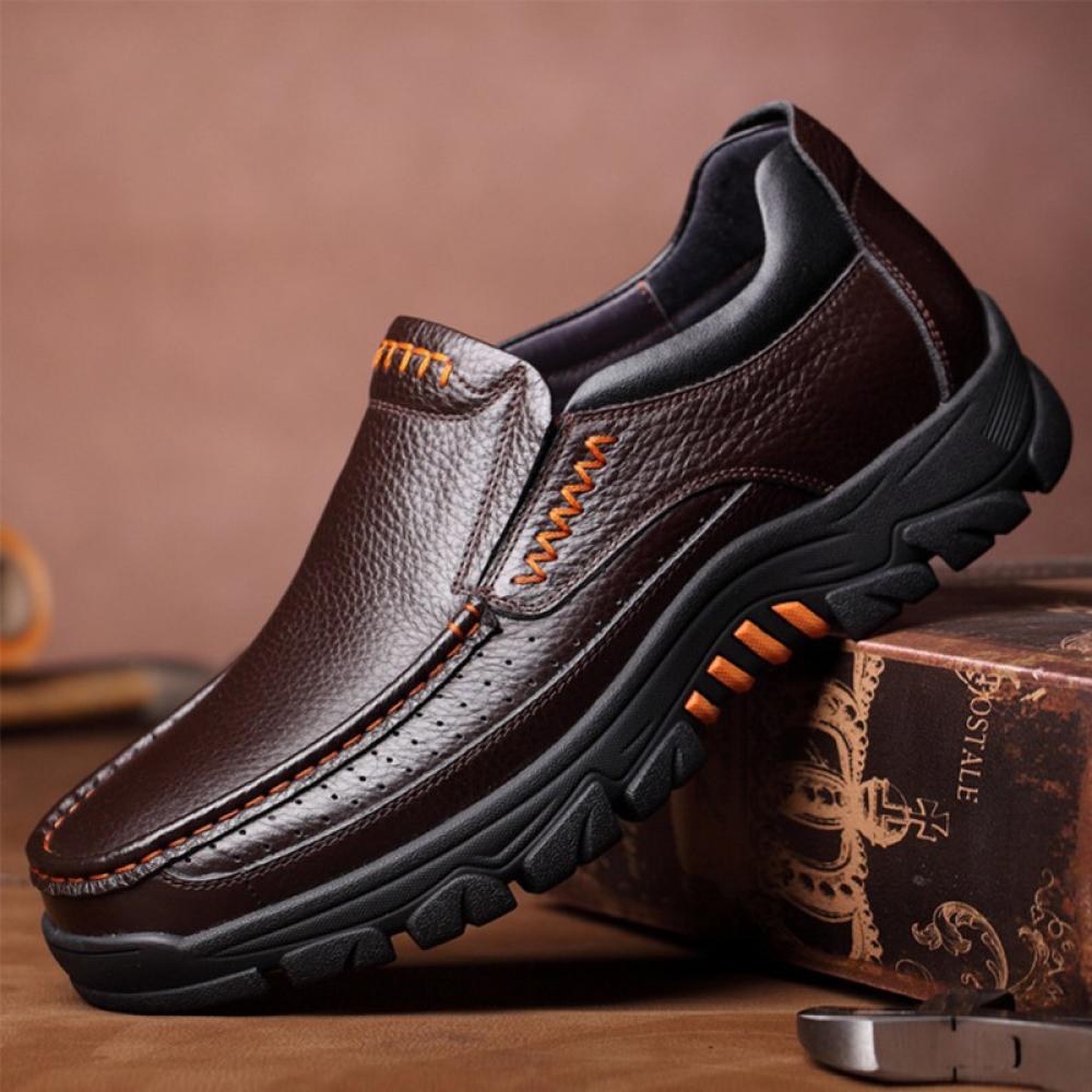 TINKER Men's Business Soft Sole Leather Shoes Casual Breathable Men's Single Shoes - image 1 of 7
