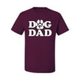 thumbnail image 2 of Wild Bobby, Best Paw Dog Dad, Pop Culture, Men Graphic Tee, Maroon, Large, 2 of 3