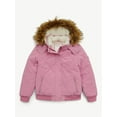 thumbnail image 4 of Justice Girl's Velvet Puffer Bomber, Sizes XS - XL, 4 of 5