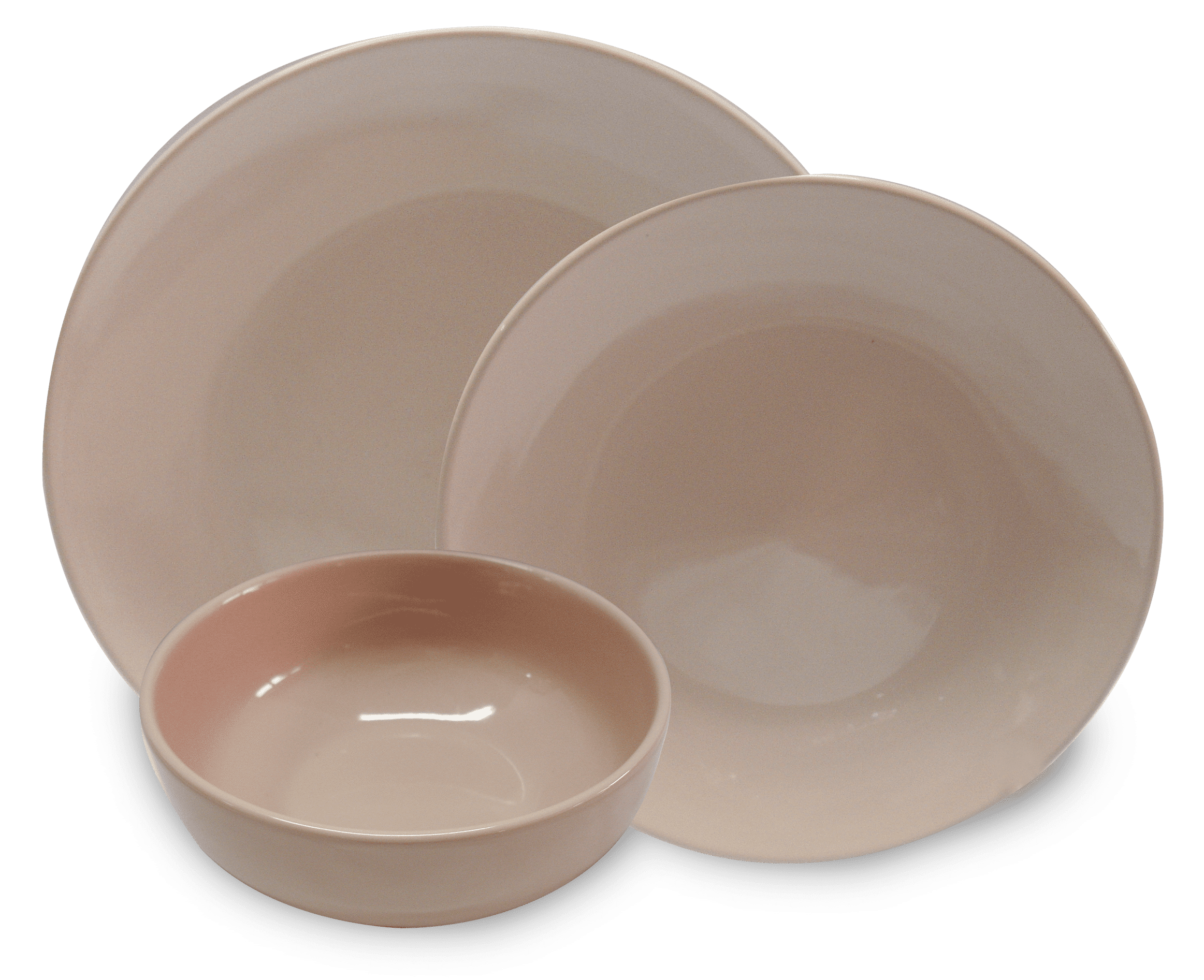 Mainstays Pink Dinnerware Set, 12 Piece BrickSeek