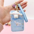 thumbnail image 3 of Kawaii Sanrio Cinnamoroll My Melody Anime Keychain Pendant Purin Dog Cat Cute Card Holder Plastic Lanyard Card Holders for Girl, 3 of 4