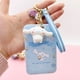 thumbnail image 3 of Kawaii Sanrio Cinnamoroll My Melody Anime Keychain Pendant Purin Dog Cat Cute Card Holder Plastic Lanyard Card Holders for Girl, 3 of 4