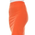 thumbnail image 5 of Women's Stretch Midi Pencil Skirt with Elastic Waist - Perfect for Office Wear, Sizes S-XL, 5 of 5