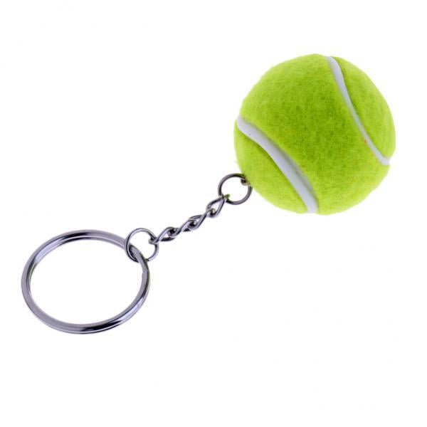 Llavero con Colgante de mini Pelota de Tenis de Fieltro Sunnimix