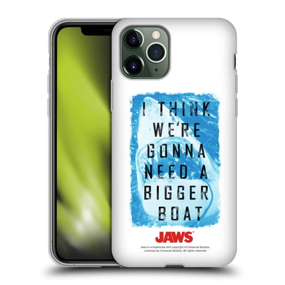 Head Case Designs Officially Licensed Jaws I Key Art Bigger Boat 2 Soft Gel Case Compatible with Apple iPhone 11 Pro