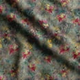 thumbnail image 1 of Soimoi Floral Print, Silk Fabric, Decor Sewing Fabric by The Yard 42 Inch Wide,Decorative Fabric for Shirts Suits Ties, Multicolor, 1 of 5