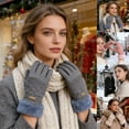 thumbnail image 6 of IDALL Winter Warm Touchscreen Gloves Women's Fleece Lining Texting Gloves Fuzzy Soft Winter Gloves for Skiing Gray One Size, 6 of 6