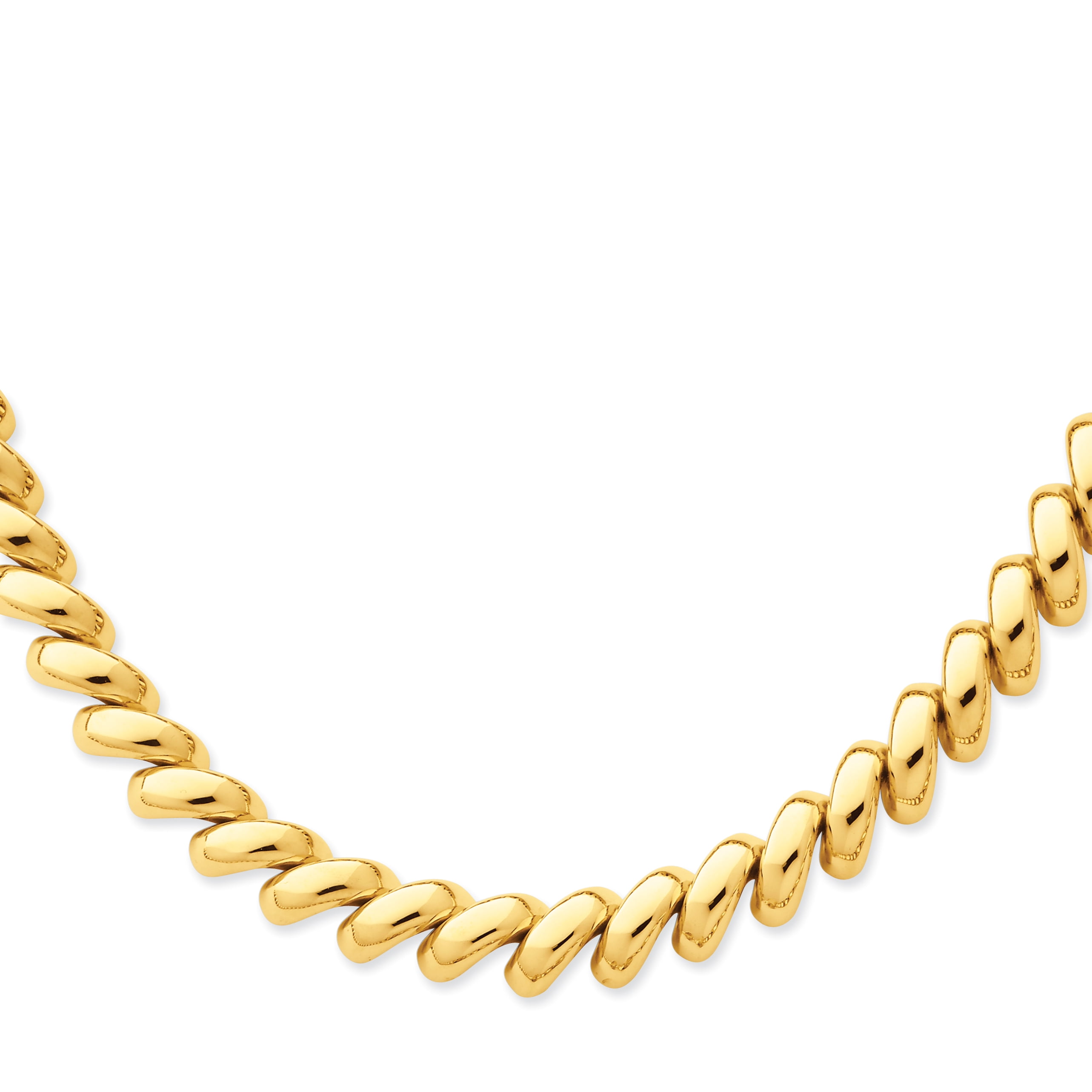 14k Yellow 17in Gold Polished San Marco 