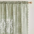 thumbnail image 3 of Sunyuer Lace Curtains Butterflies Embroidery Sheer Curtains Elegant Vintage Floral Butterfly Curtain Panels Rod Pocket Curtain for Living Room Bedroom Window Door, 2 Panel, 3 of 8