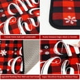 thumbnail image 4 of Buffalo Plaid Christmas Kitchen Decor - Red Truck Xmas Decorations for Bathroom,Floor,Living Room,Doorway 17"x30"+17"x47", 4 of 6