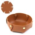 thumbnail image 1 of Bandeja de cuero PU organizador Caddy caja de bandeja de almacenamiento Hexagonal para llaves teléfono monedero relojes, 1 of 8