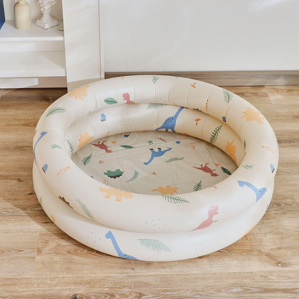 Piscina Piscina inflable Juguetes para bebés Piscina para niños al aire libre (Beige 90 cm de diámetro)