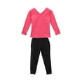 thumbnail image 7 of Cethrio Girls Outfit Sets, Cotton Ballet Long Sleeve 2 Piece Dancing Clothing Sets Hot Pink Size 7-8, 7 of 7