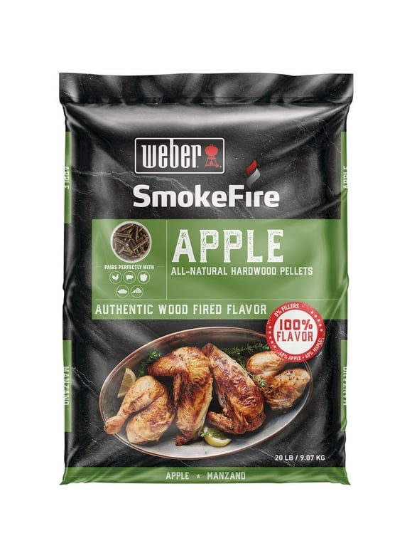 1 PK, Weber SmokeFire 20 Lb. Apple Wood Pellet
