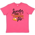 thumbnail image 3 of Inktastic Thanksgiving Sweeter Than Pumpkin Pie Youth T-Shirt, 3 of 5