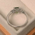 thumbnail image 3 of AYYUFE Women Square Cut Cubic Zirconia Inlaid Ring Engagement Jewelry Gift Copper, CZ Brown, 3 of 5
