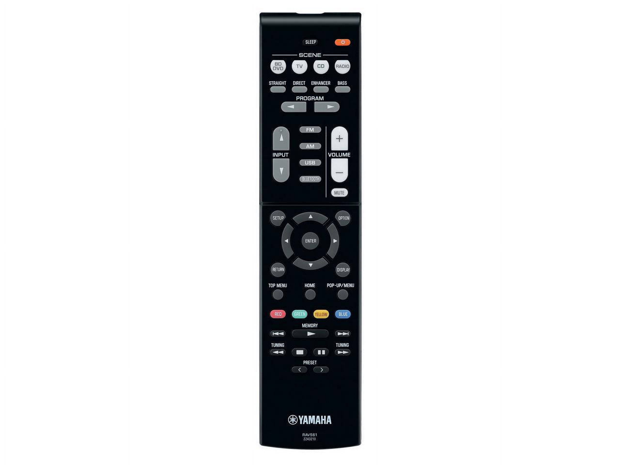 Yamaha 4K Bluetooth AV Receiver 5.1-Channel, RX-V385, Black