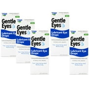 5 Pack - TRP Gentle Eyes Lubricant Eye Drops, Fast Long Lasting Relief, Moisturizing, 0.5 fl oz