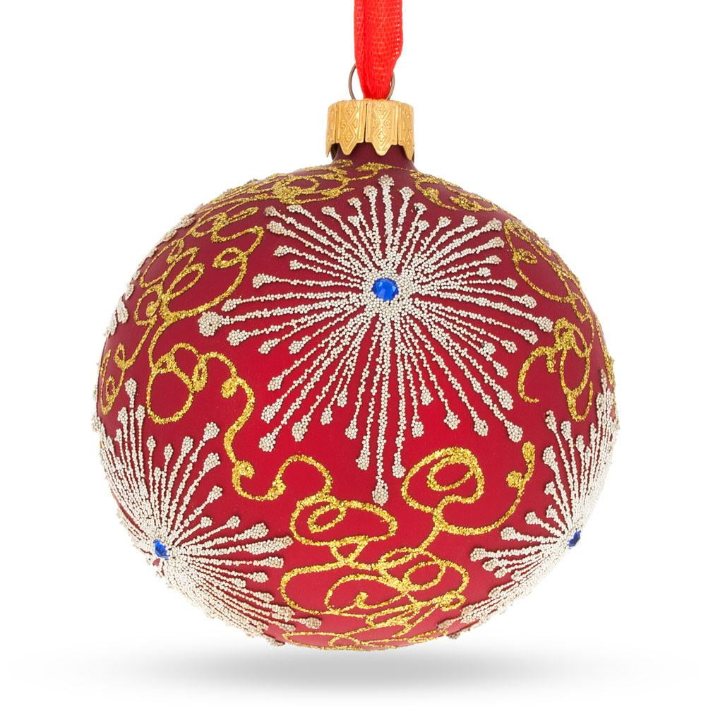 Details about   Old World Christmas 3" Matte Red Heart Blown Glass Christmas Ornament 
