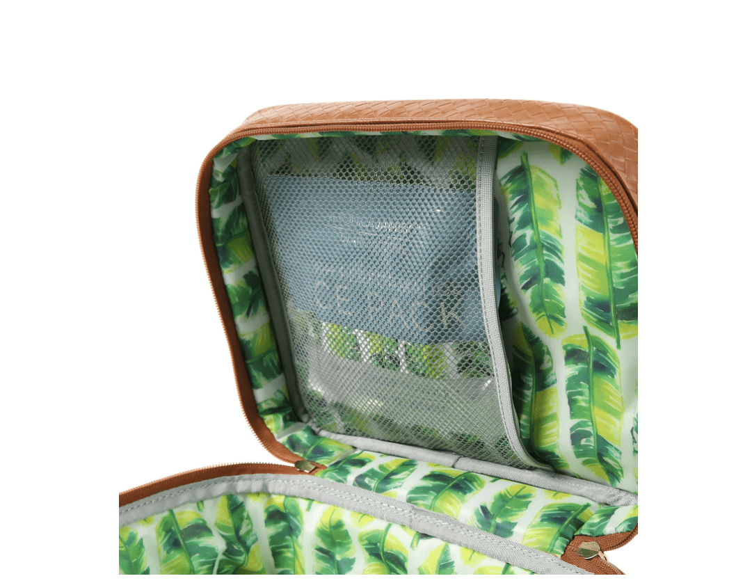 Veronica Jamison Hampton Faux Leather Lunch Tote by Arctic Zone, Lunch Bag with Food Storage & Ice Pack