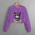 Hello Kitty Kuromi Hoodie Girls Long Sleeve Sweatshirts Children Spring