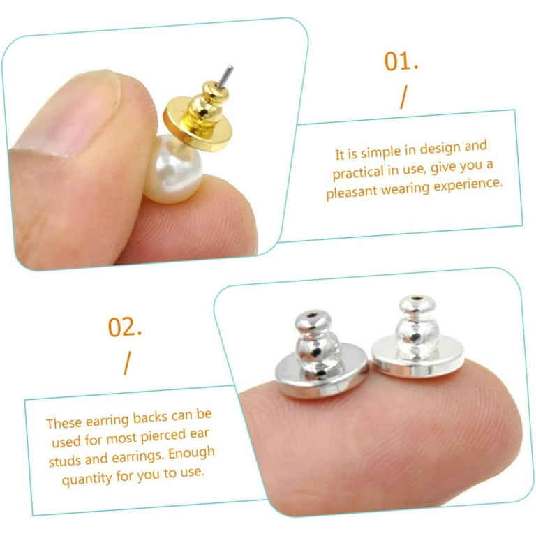 20 Pcs Secure Earring Replacement Earring Backs Earring Studs for Women Earrings Womens Earrings Spiral Earrings Screw Earrings Backs for Women