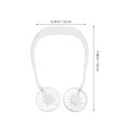thumbnail image 2 of FUEENIRVA Wearable Portable Neckband Mini Fan with USB Rechargeable Design for Travel Outdoor Office 1 Set Random Color, 2 of 8