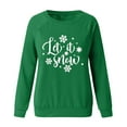 thumbnail image 4 of LEAVINGSUO Long Sleeve Shirts for Women, Christmas Clearance Women's Christmas Print Long-sleeved Sweatshirt Casual Blouse Pullover Tops, 4 of 4