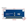thumbnail image 4 of 1.44 Inch LCD Display HAT for Raspberry Pi 2B/3B/3B+/Zero/Zero W 128X128 Pixels SPI Interface LED Backlight 3.3V,1 * 1.44inch LCD HAT 1 * RPi screws pack,Black & Blue, 4 of 8
