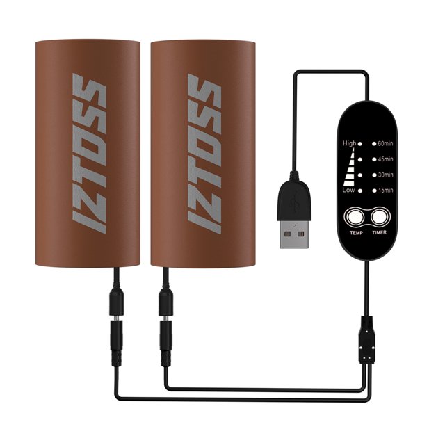 Cubierta de agarre calefactable eléctrica, manillar caliente de 4 engranajes, mango calefactable eléctrico antideslizante