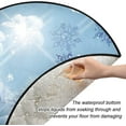 thumbnail image 2 of GZHJMY Snowflakes Flowers Blue Christmas Tree Mat, Round Christmas Tree Stand Mat Decoration for Holiday Party Home Christmas Day Ornaments Floor Door, 28.3", 2 of 6