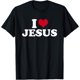 thumbnail image 1 of I Love Jesus - Camiseta con texto en inglés "I Heart Jesus", 1 of 2