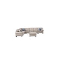 thumbnail image 3 of Devion Furniture Bouke Artificial Leather Modular Sofa Sectional With Ottoman, 3 of 5