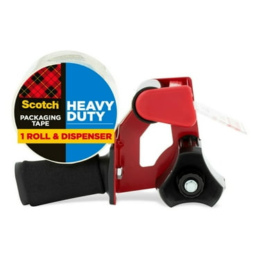 Scotch Heavy Duty Packaging Tape & Dispenser, Clear, 1.88" x 54.6 yd, 1 Dispenser
