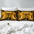 thumbnail image 4 of Erosebridal Video Game Comforter Cover Twin,Orange Neon Bedding Twin Size,Geometric Honeycomb Duvet Cover Twin,Lightweight Gamepads Bedroom Decorative,Reversible,2-Piece(No Comforter), 4 of 7