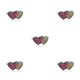 thumbnail image 3 of Sonducket Anillos de humor Cambio de color Temperatura Emoción Sensación Cambiable Joyería termocrómica Fiesta para mujer Regalo doble corazón doble corazon 5piezas Sonducket CBP228263, 3 of 6