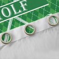 thumbnail image 4 of Homewish Cartoon Golf Lover Blackout Curtains Set of 2 (52x84 Each), Modern Sports Player Window Curtains, Green Checkered Plaid Curtains and Drapes, Black Out Curtains Room Decor, 4 of 6