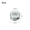 thumbnail image 2 of 2 Packs Set Screw Collars 3/16" Bore, Aluminum Shaft Collars, 7/16" OD and 1/4" Thickness, Set Screw Clamp Collar, 2 of 5