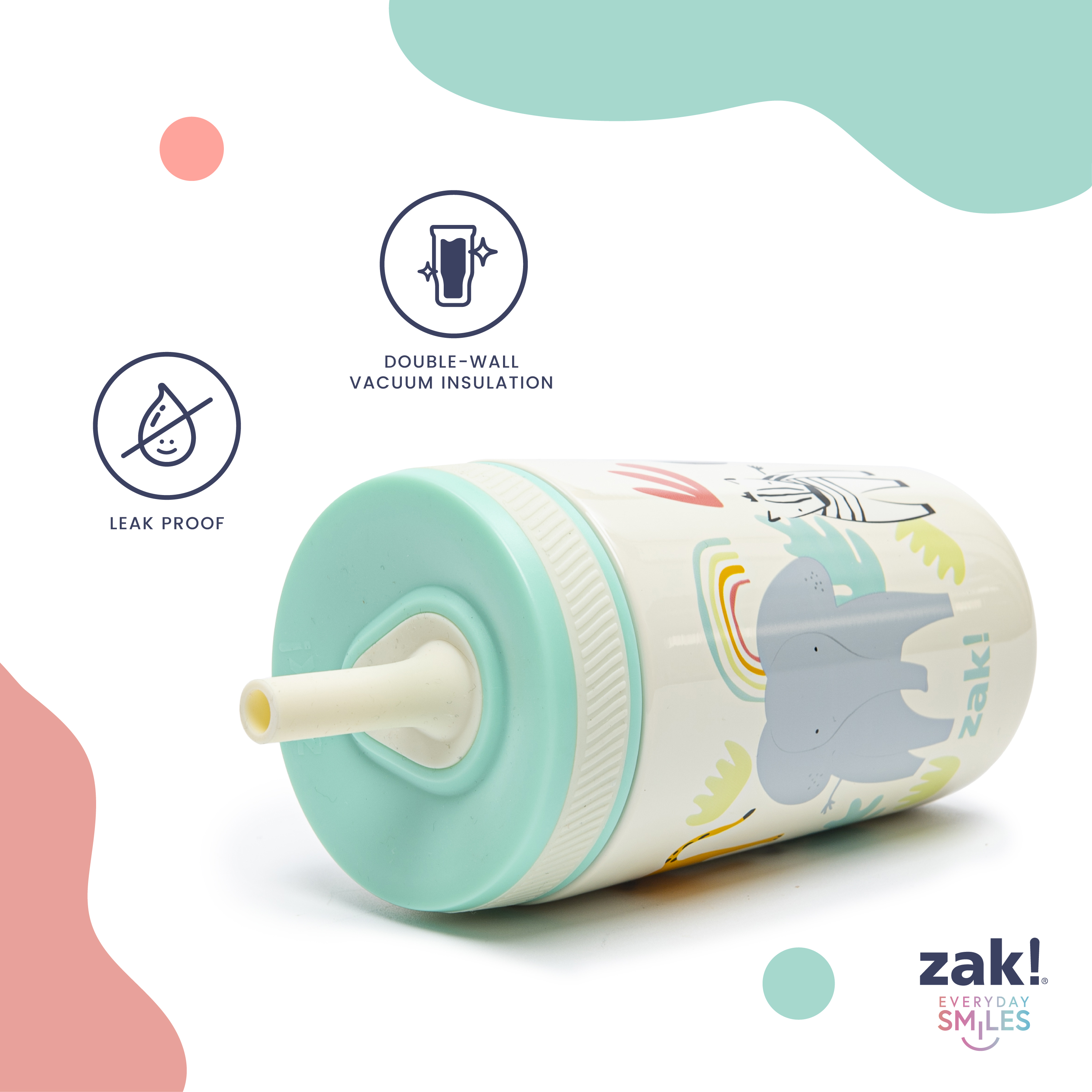 Zak Designs Kelso 12 oz Toddler Insulated Sippy Cup photo 2
