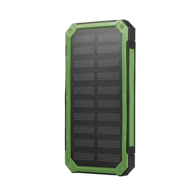 Power Bank Case, 20000mAh Large Capacity Solar Power Bank Power Saving Supports Solar Fast Charge For Home For Travel For For School For Outdoors