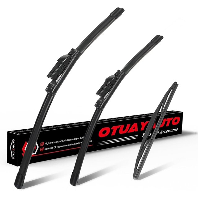 WWS-Premium Windshield Wiper Blades - Replacement for Subaru Impreza 17-22, Crosstrek 18-22, All-Weather Performance, Front and Rear Wiper Blades, Top Lock - 26"+16"+12" (Pack of 3)